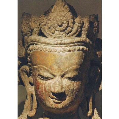 Buddha-Gekrönt. Ausschnitt Nepal 16. Jh. n. Chr.