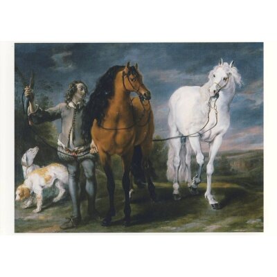 Jan Fyt. Reitknecht mit zwei Pferden und Hunden, 1640/45