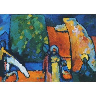 Wassily Kandinsky. Improvisation 2 (Trauermarsch), 1909