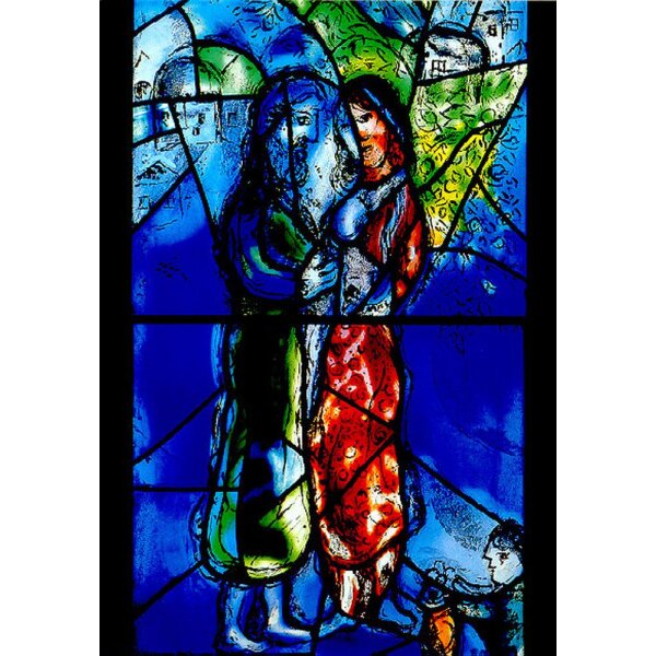 Marc Chagall. Isaak und Rebekka, Chorfenster