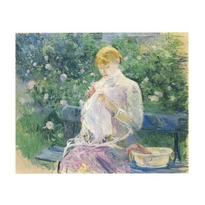Berthe Morisot. Pasie näht im Garten von Bougival, 1881