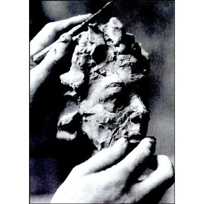 Alberto Giacometti an der Arbeit.