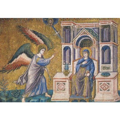 Pietro Cavallini. Verkündung an Maria, um 1291