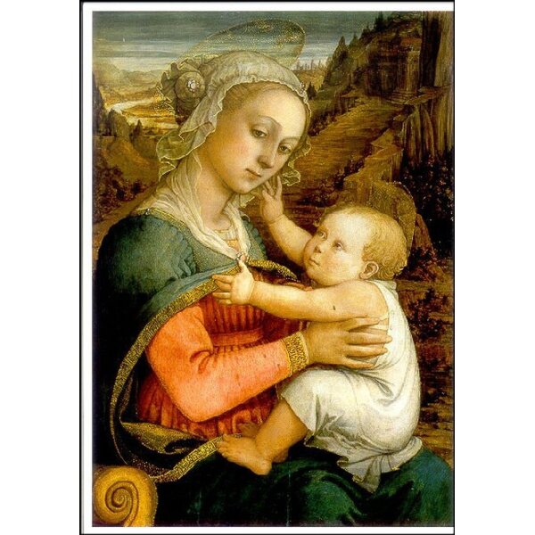 Filippino Lippi. Maria mit dem Kinde, um 1465