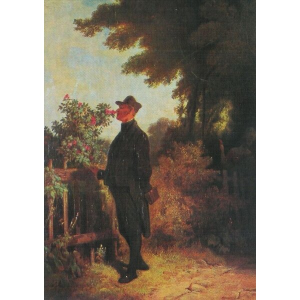 Carl Spitzweg. Rosenduft, Erinnerung