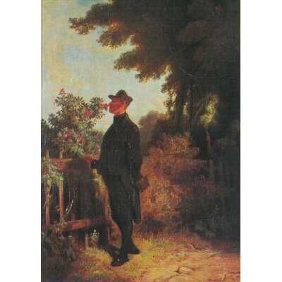 Carl Spitzweg. Rosenduft, Erinnerung