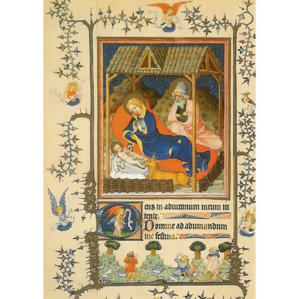 Geburt Christi. Stundenbuch "Notre Dame". 14. Jh.