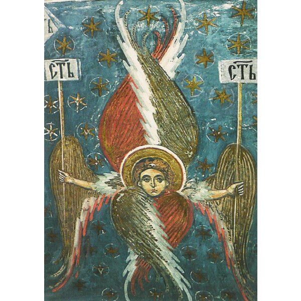 Seraphim "Himmlische Hierarchien", Anf. 16.Jh.Fresko