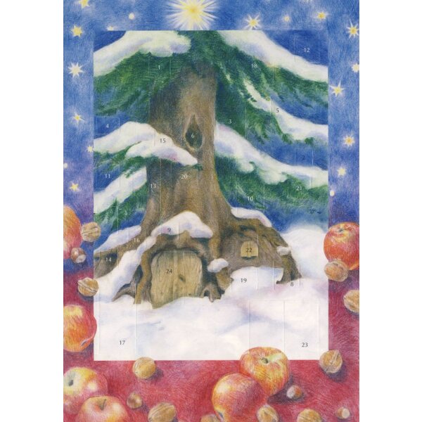 Sanne Dufft. Weihnachten bei der grossen Tanne, 47x31cm.