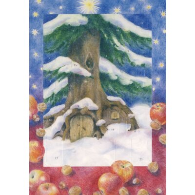 Sanne Dufft. Weihnachten bei der grossen Tanne, 47x31cm.