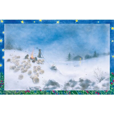 Sanne Dufft. Weihnachten bei den Schafhirten. 47x31cm