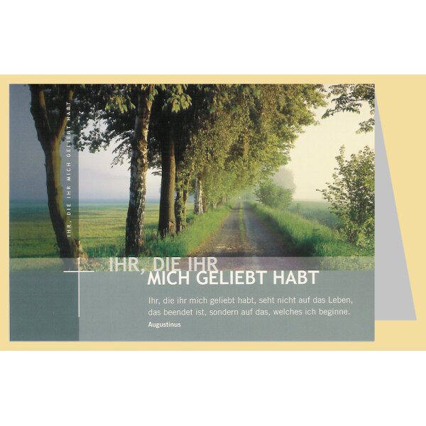 Schlierbach. Ihr, die ihr mich geliebt habt. Foto