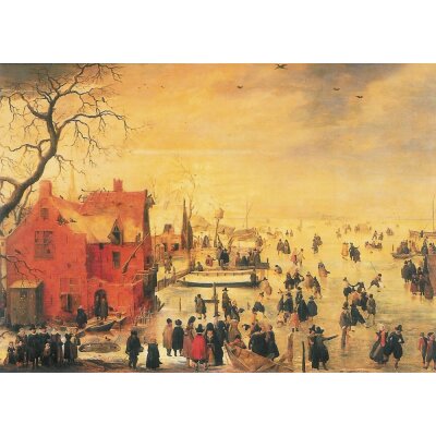 Hendrick van Avercamp. Eislandschaft, um 1610