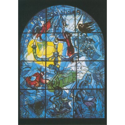 Marc Chagall. Stamm Dan Glasfenster, 1962