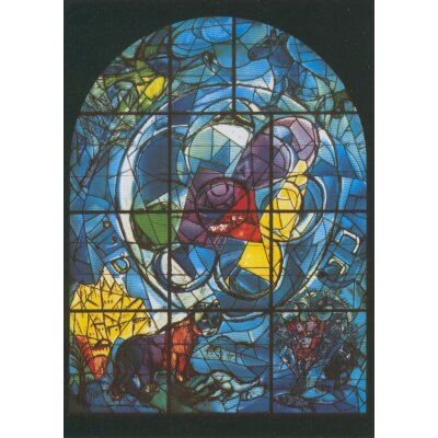Marc Chagall. Stamm Benjamin Glasfenster, 1962