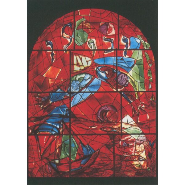 Marc Chagall. Stamm Sebulon Glasfenster, 1962