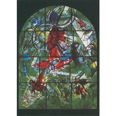 Marc Chagall. Stamm Gad Glasfenster, 1962