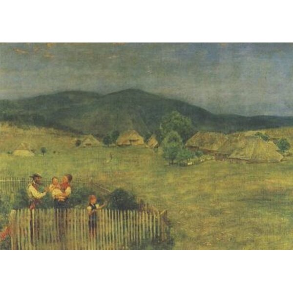 Hans Thoma. Im Schwarzwaldgärtchen, 1879