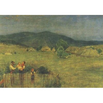 Hans Thoma. Im Schwarzwaldgärtchen, 1879
