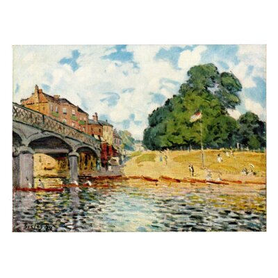Alfred Sisley. Brücke bei Hampton