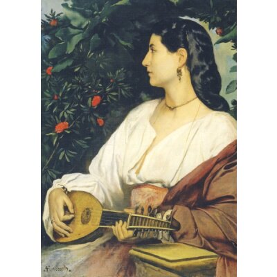 Anselm Feuerbach. Mandolinenspielerin, 1865