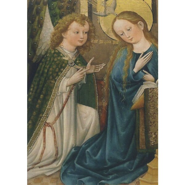 Staufener Altar. Verkündung an Maria. Oberrhein, um 1420/30