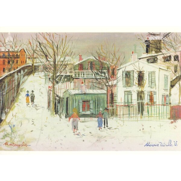 Maurice Utrillo. Montmartre im Schnee, ca. 1947