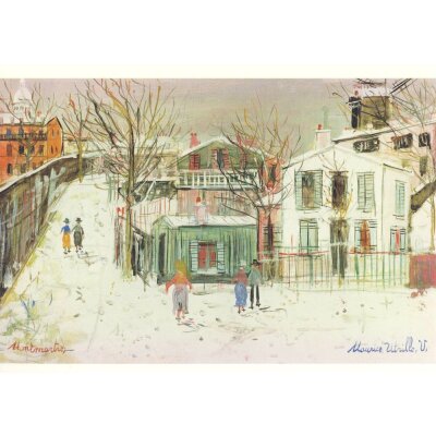 Maurice Utrillo. Montmartre im Schnee, ca. 1947