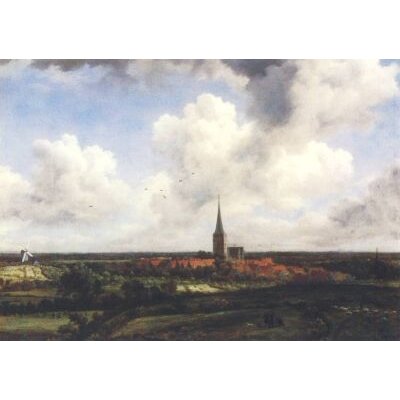Ruisdael, Jacob Isaacksz Flachlandschaft mit Kirchendorf