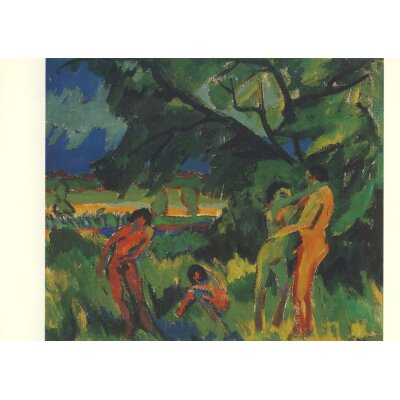 Ernst Ludwig Kirchner. Spielende nackte Menschen