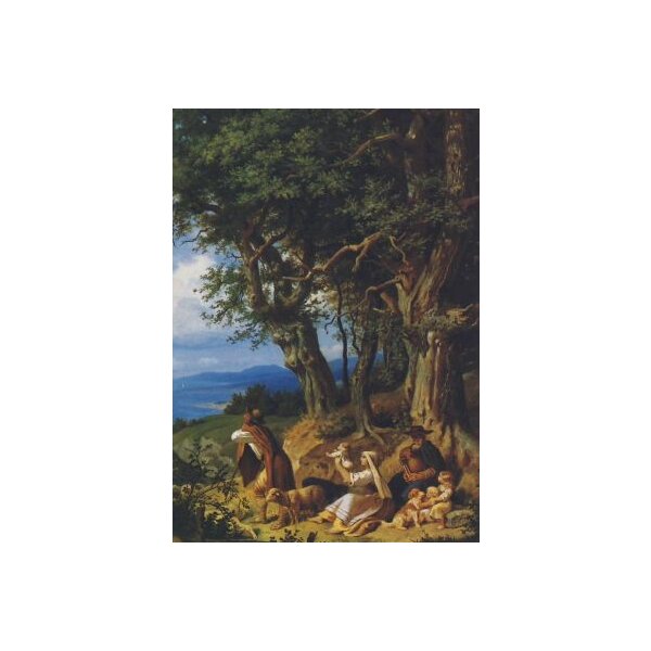 Adrian-Ludwig Richter. Junilandschaft (Ausschnitt.). KK