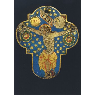 Spanisches Altarkreuz aus dem Mittelalter (Ausschnitt)