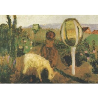 Paula Moders.-Becker. Junge m.gras.Ziege
