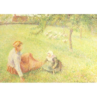 Camille Pissarro. Die Gänsehirtin, Ausschnitt, 1893