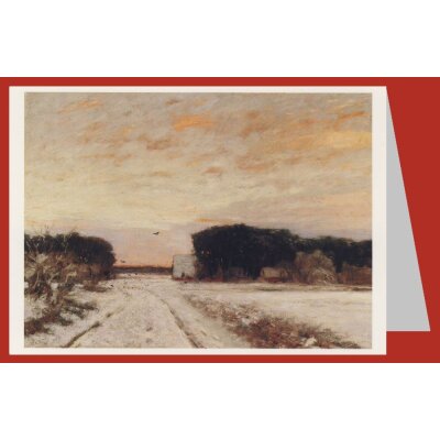 Hans Ende. Winter in Worpswede, um 1900