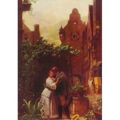 Carl Spitzweg. Der Abschied, Ausschnitt