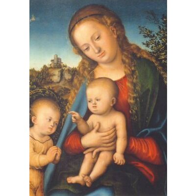 Cranach, Lucas d.Ä. Maria mit dem Kind und anbetendem Knaben