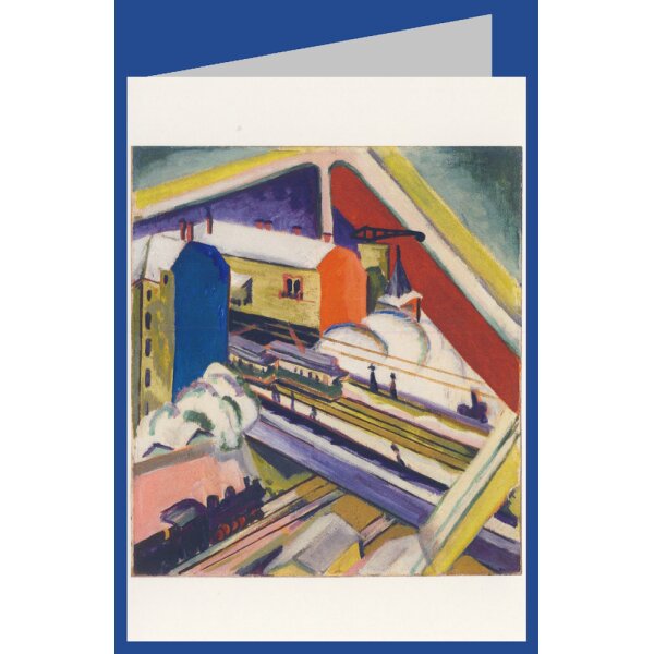 Ernst Ludwig Kirchner. Wannseebahn durch das Atelierf.