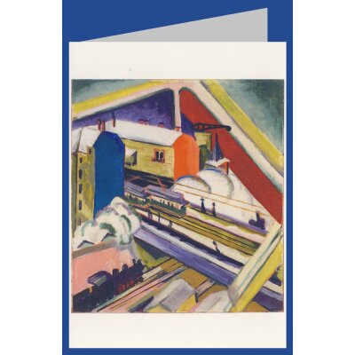 Ernst Ludwig Kirchner. Wannseebahn durch das Atelierf.
