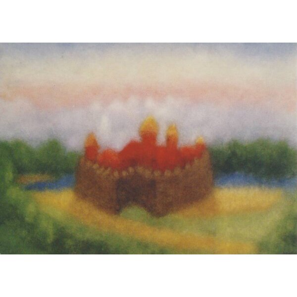 Stefan Schmidt. Wollbild "Burg"