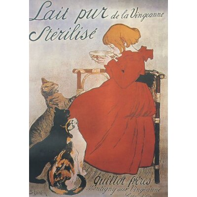 Alexander Steinlen. Werbeplakat für Milch