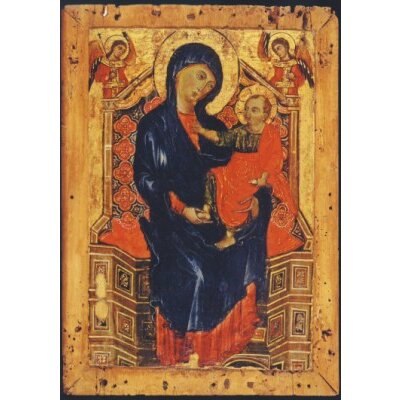 Orlandi, Deodato. Thronende Madonna mit Kind / 2 Erzengel