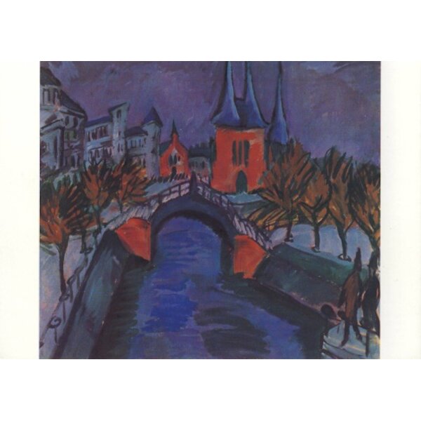 Ernst Ludwig Kirchner. Rotes Elisabethufer, Berlin, 1912