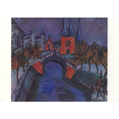 Ernst Ludwig Kirchner. Rotes Elisabethufer, Berlin, 1912
