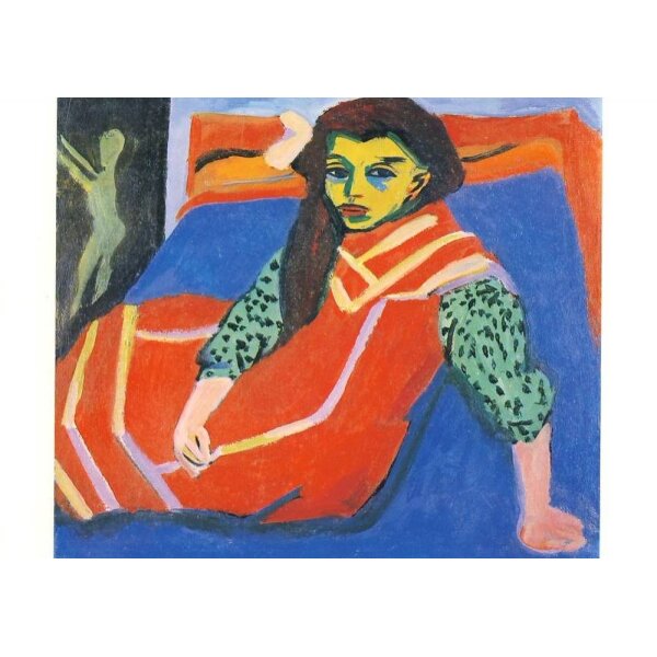Ernst Ludwig Kirchner. Sitzendes Mädchen, 1910/20