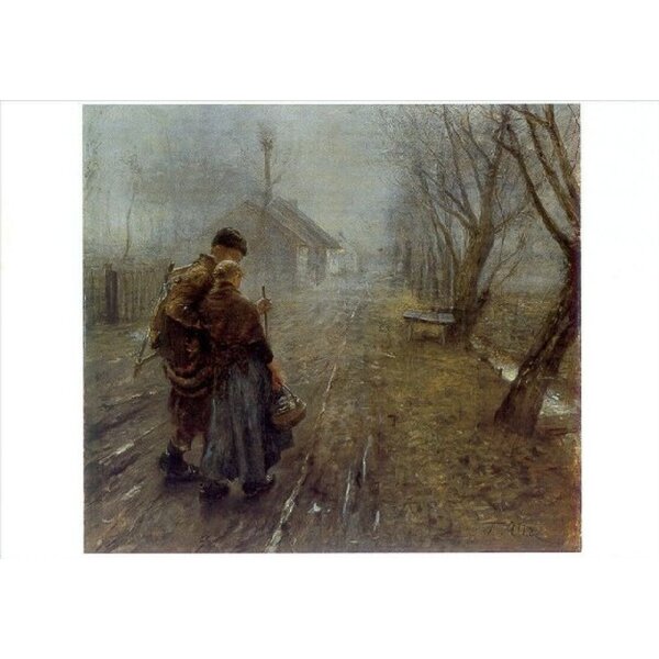 Fritz von Uhde. Schwerer Gang /Der gang n. Bethlehem, 1890