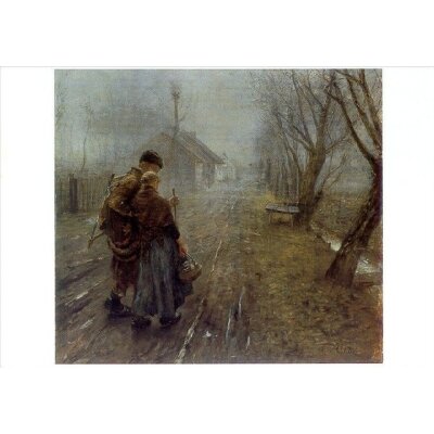 Fritz von Uhde. Schwerer Gang /Der gang n. Bethlehem, 1890