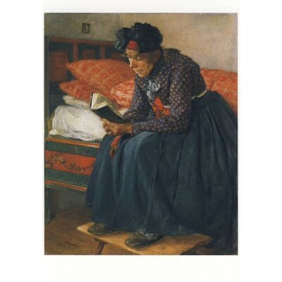 Adolf Hoelzel. Hausandacht, um 1890