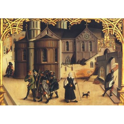 Hans Burgkmair. Basilika Santa Croce in Gerusalemme, 1504