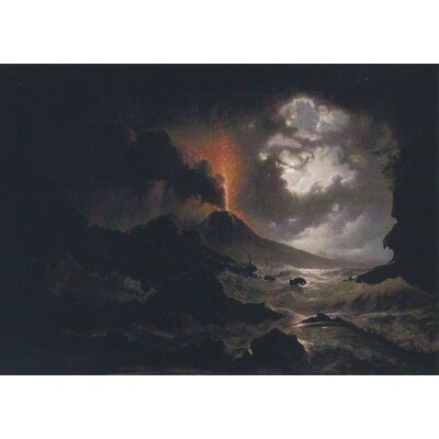 Rebell, Josef. Vesuvausbruch bei Nacht, 1822